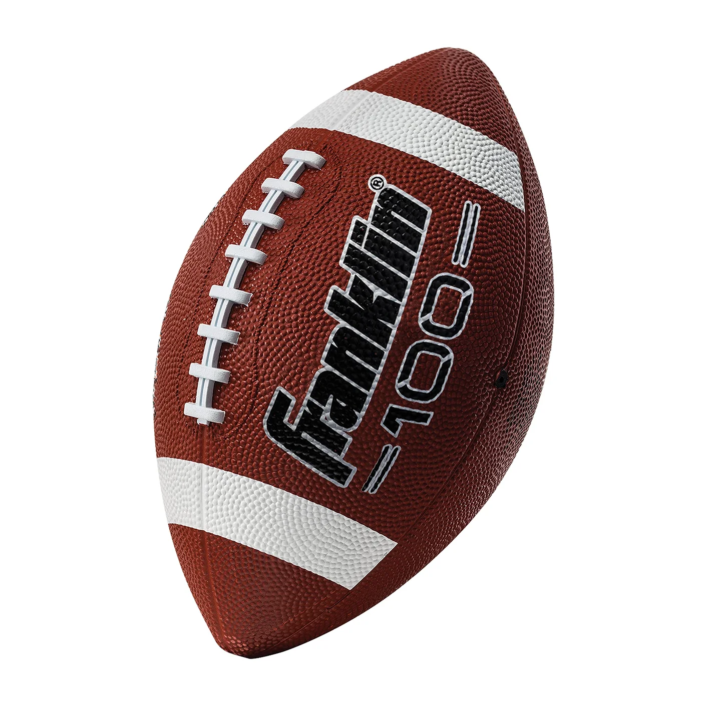 Junior Football Grip-Rite 100 Durable Rubber Training Ball for Youth (Brown, Junior Size) tw2rc