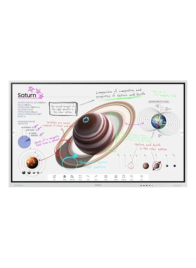 Ultra-HD 85-Inch 4K UHD Interactive Touch Display, Professional Digital Whiteboard with Antimicrobial Matte Screen (Light Gray, 85-Inch) jnwjn