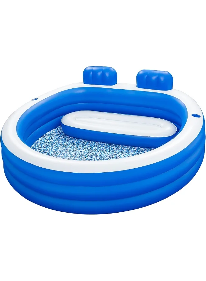 Family Inflatable Splash Paradise Pool (Durable PVC, 231x219x79cm) anm3x