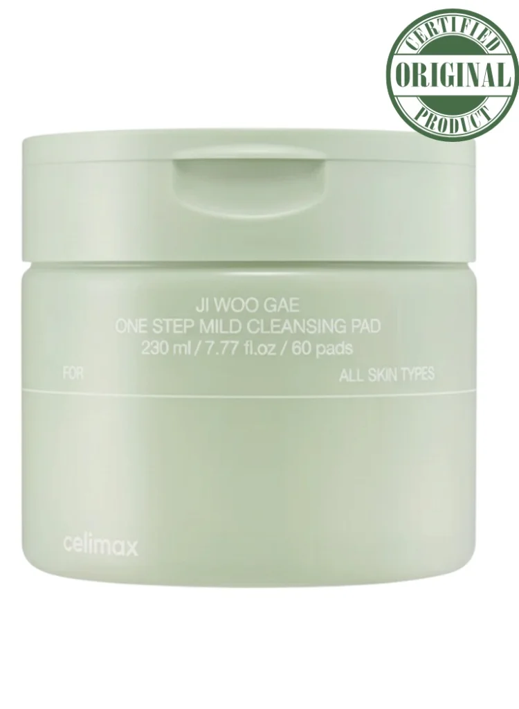 Celimax Ji.Woo.Gae One Step Mild Cleansing Pad Premium Facial Exfoliating Wipes for Daily Skincare (60 Pads) tb5s4