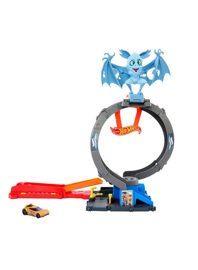 Premium Die-Cast City Toy Car Track Set with Adjustable Loop and Launcher (1:64 Scale) 7x1iz