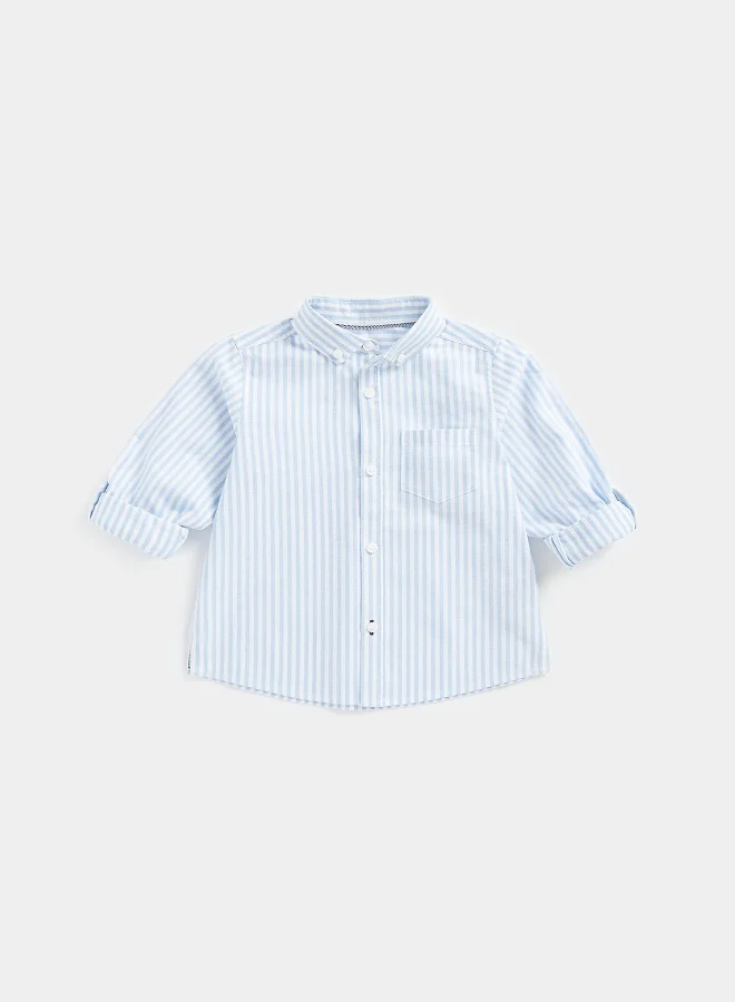 Mothercare Striped Oxford Shirt Premium Cotton Button-Down For Kids (Multi-Color, 120 cm) n2edn