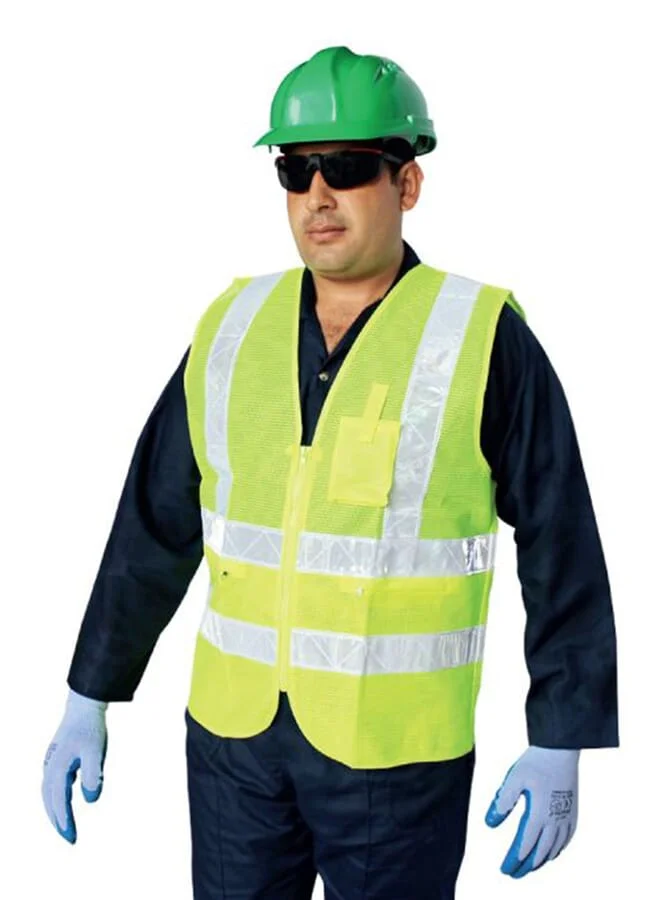 PROMASS Reflective Safety Vest High-Visibility Construction Gear (Green, Medium) 77v8s