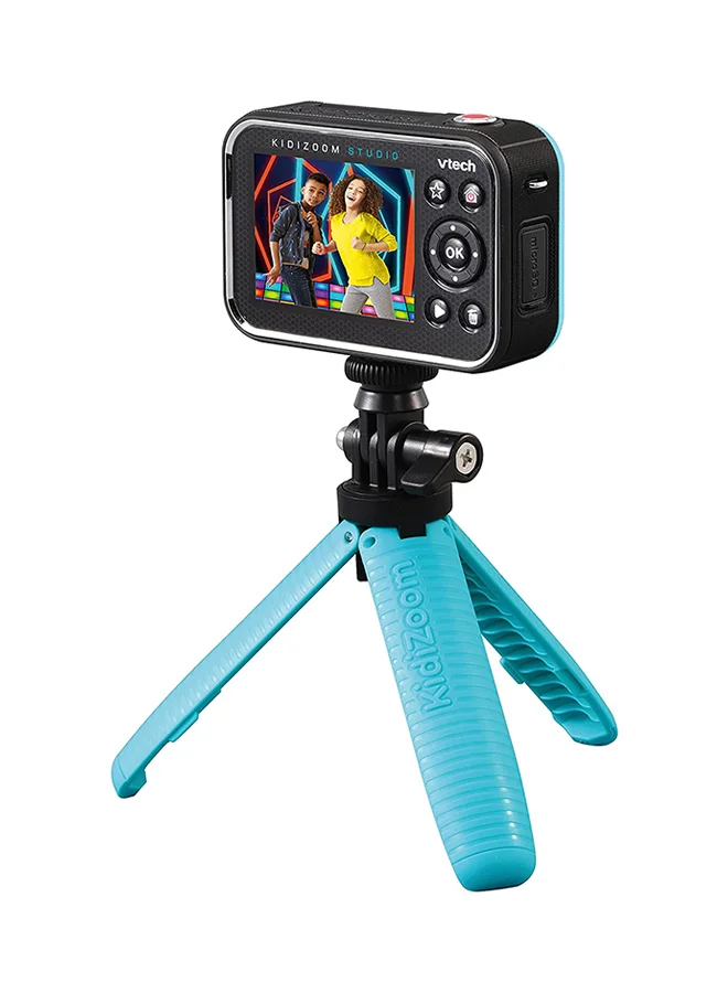 Vlogger Content Creation Kit for Kids with Tripod and Green Screen (Blue, 27.9x6.8cm) roisi