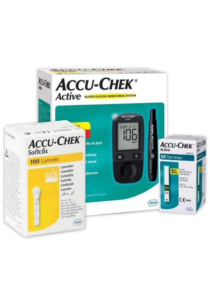 Blood Glucose Monitoring System Bundle with 50 Test Strips and 100 Lancets (Premium Diagnostic Kit) g9pz6