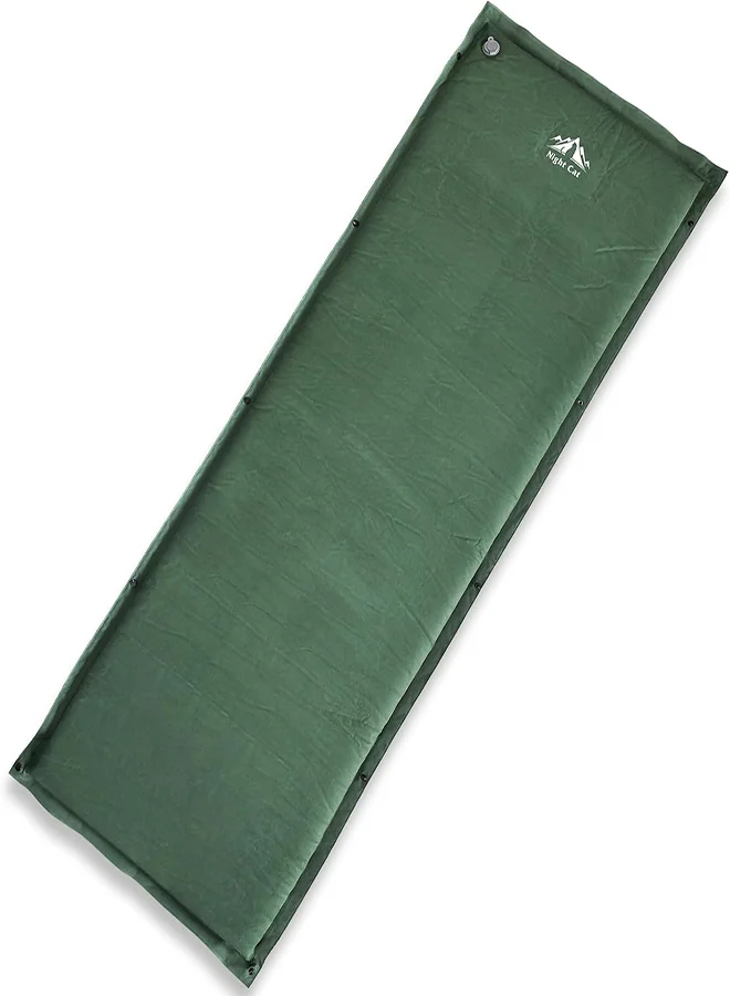 Night Cat Self-Inflating Camping Sleeping Pad Premium Memory Foam Mattress for Hiking and Outdoor Camping (Green, Single) lco1x