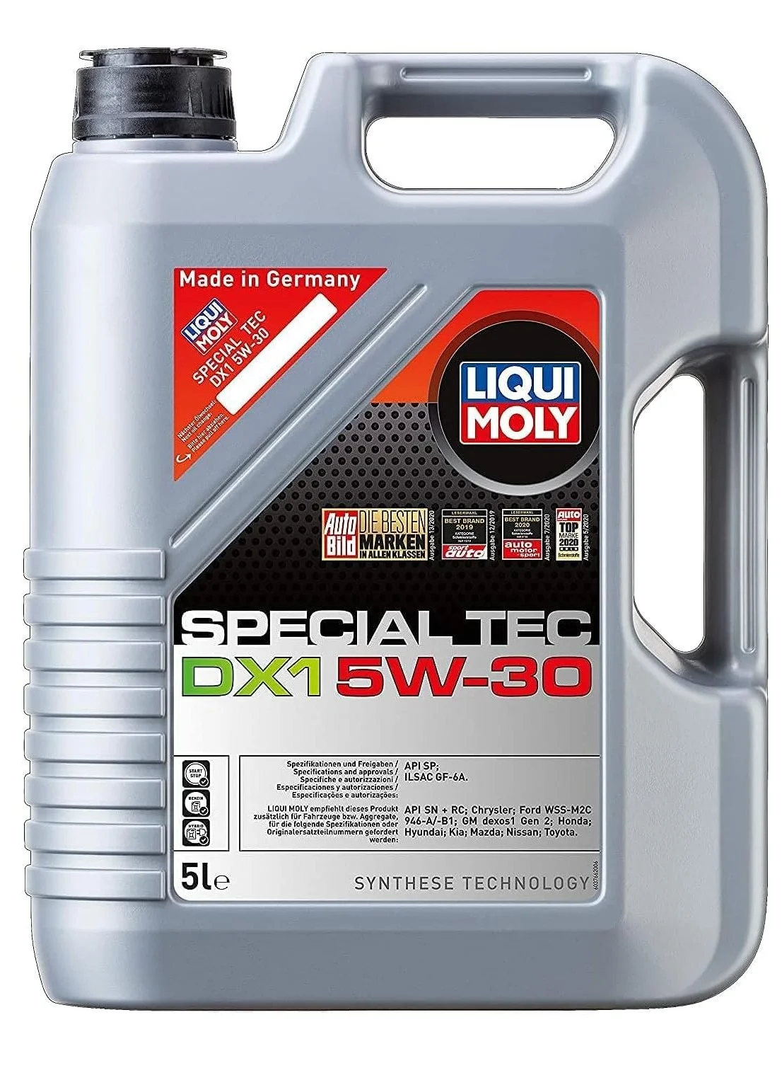 LIQUI MOLY 5W30 Special Tec DX1 Engine Oil Premium Synthetic Lubricant (5 L) dm5iw