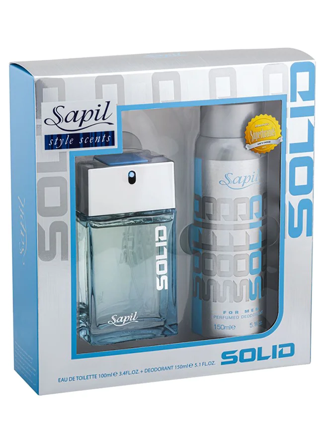 Sapil Solid Fragrance Gift Set for Men (100 mL EDT, 150 mL Deodorant) kjijj