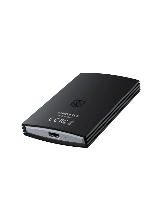 Portable SSD External Solid State Drive High-Speed USB 3.2 Gen 2x2 Storage Device (Black, 2 TB) 8b0me
