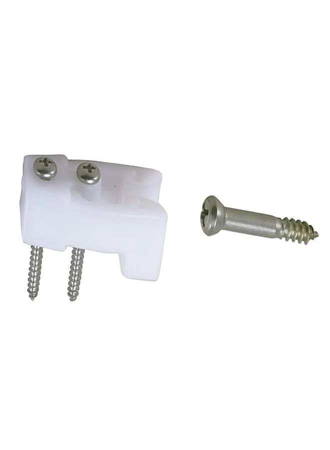 Premium Door Catch Set (White Nylon and Stainless Steel, Pair) sdvzf