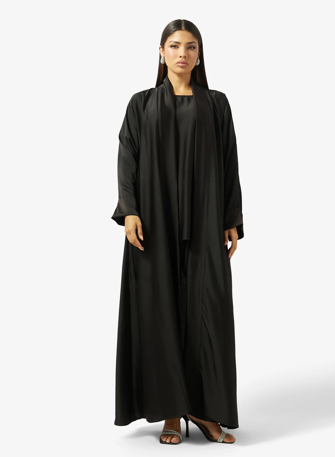Hayas Closet Loose Fitted Abaya and Pants Set Premium Modest Wear for Women (One Size) 2e13g