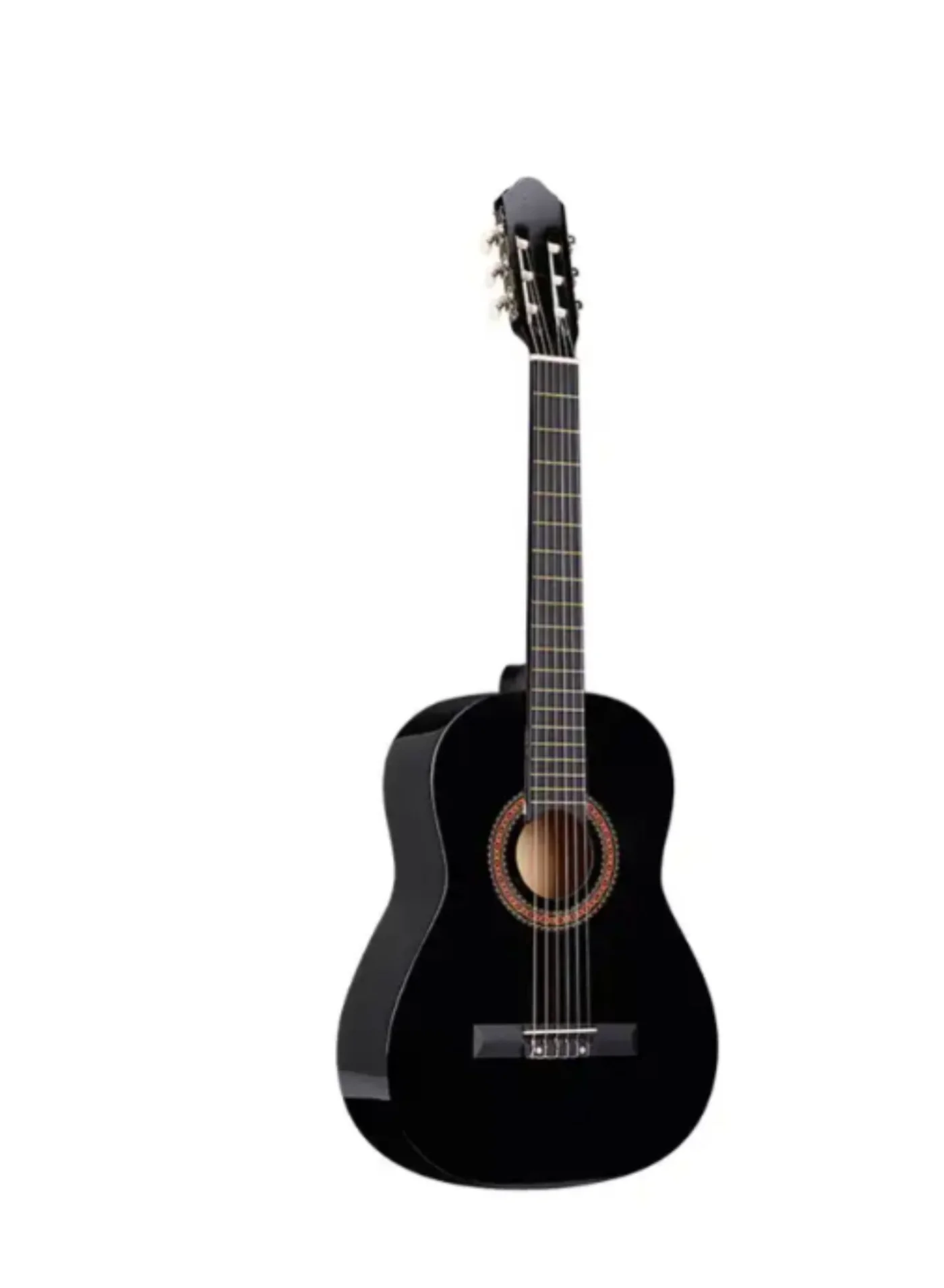 Megarya Classical Acoustic Guitar for Beginners with Nylon Strings and Truss Rod (Black, 34-inch) uk01d