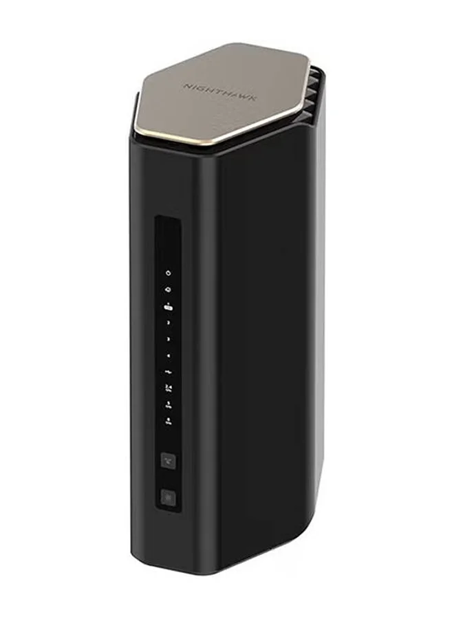 Premium Wi-Fi 7 Tri-Band Router 18Gbps Ultra-Fast Wireless Networking System with 8 High-Performance Antennas and Quad-Core Processor (Black) sbm2m