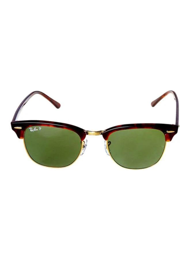 Premium Polarized Clubmaster Sunglasses for Men Classic Retro Style (Brown, 51 mm) zm9s8