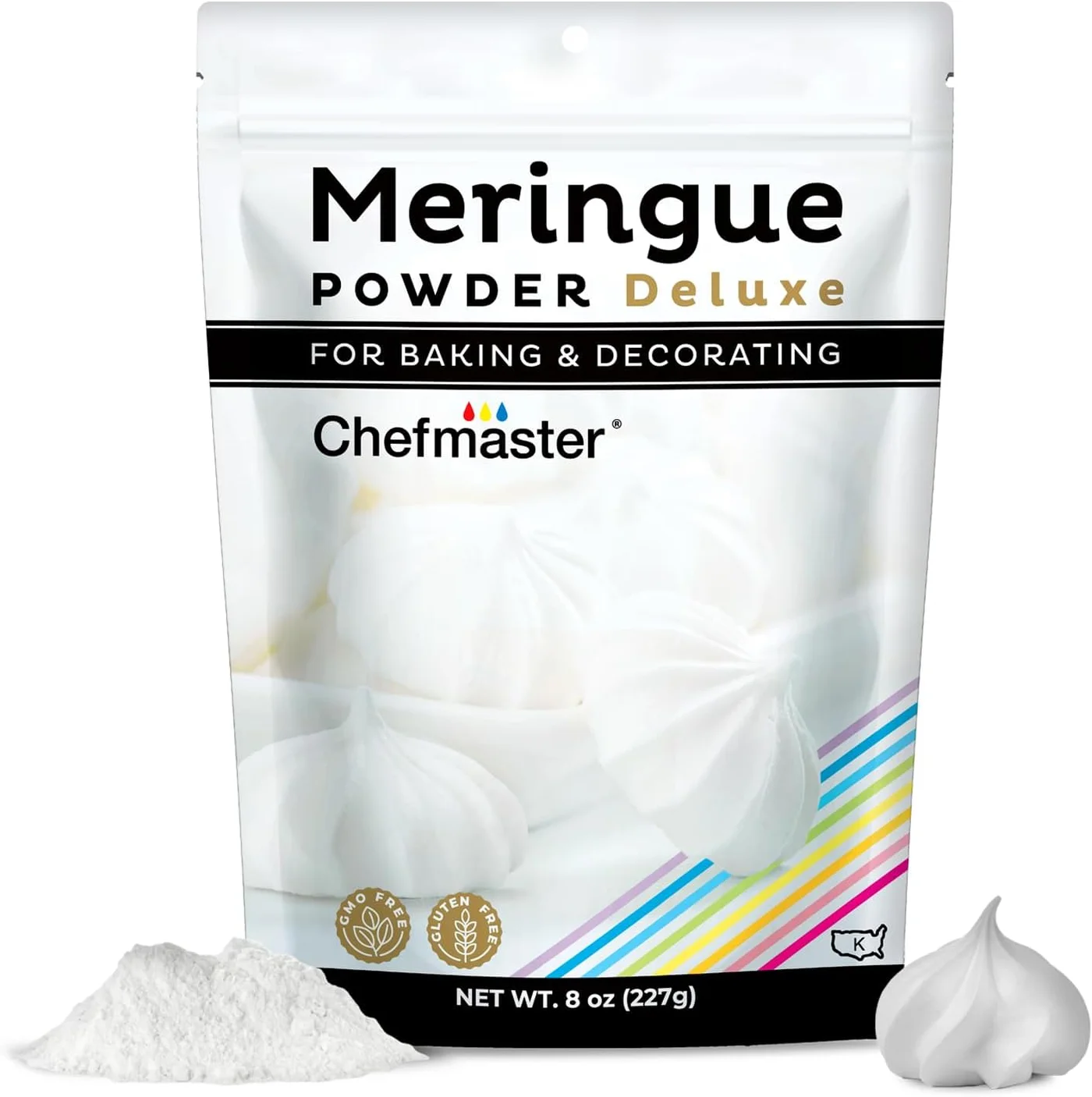 Chefmaster Meringue Powder Professional Baking Ingredient (White, 227 g) al8fh