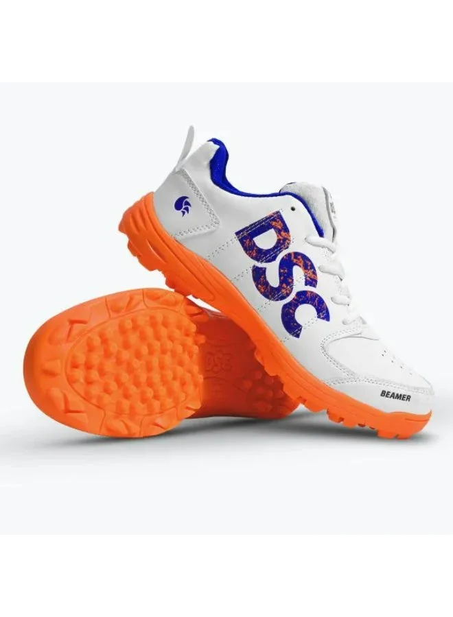 DSC Beamer Cricket Shoes Premium PVC Athletic Footwear for Men and Boys (White, 42) kwxsz