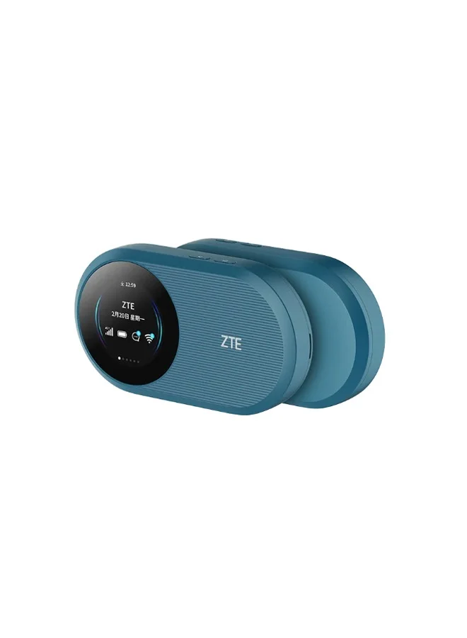 Premium 4G WiFi 6 Mobile Pocket Router High-Speed Portable Hotspot (Blue, 3000mAh Battery) gfp8x