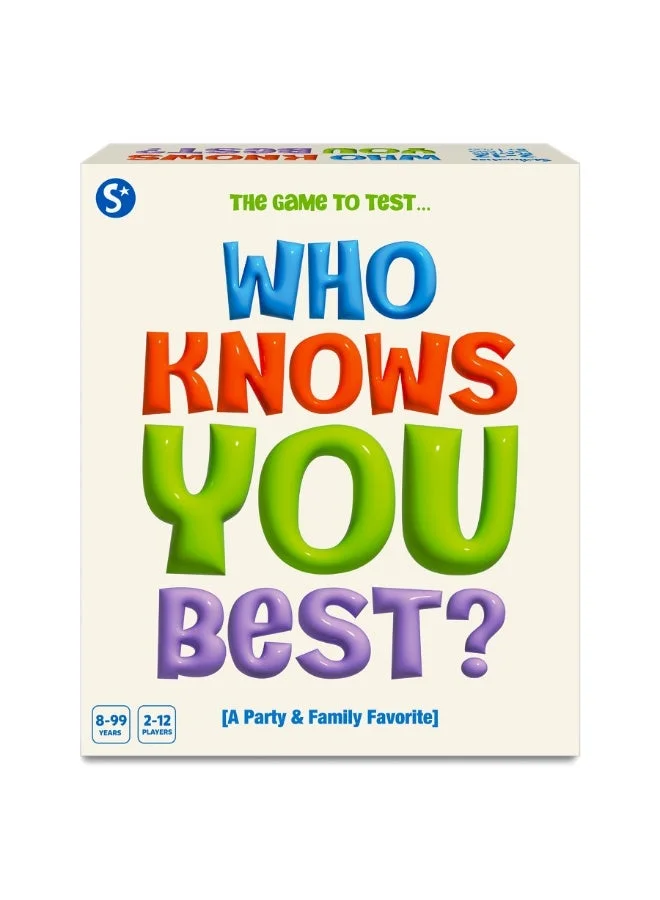Skillmatics Who Knows You Best Card Game Premium Family Party Activity for Kids and Adults (1 Pack) 9o83z