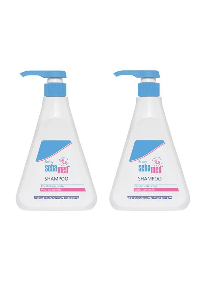 Sebamed Baby Shampoo Gentle Cleansing Formula for Sensitive Scalp (Pack of 2, 500 mL) ekbab
