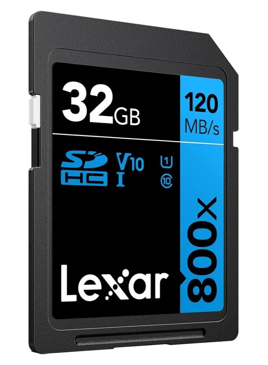 Professional High-Speed 32GB SDHC UHS-I Memory Card (Class 10, V10, U1) for DSLR and Mirrorless Cameras d45at