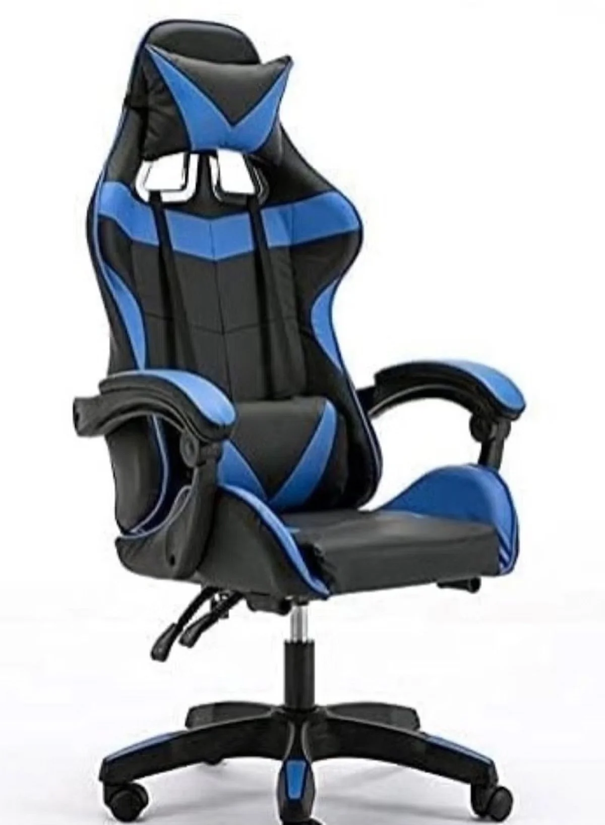Huitich Ergonomic Gaming Chair with Headrest and Armrests (Heavy-Duty Office Chair, Premium Leather, Black) 0720j