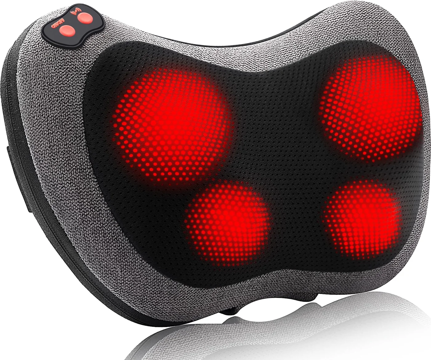 Papillon Shiatsu Back and Neck Massager with Heat Deep Tissue Kneading Pillow for Muscle Relaxation (Home Office Car Use) notsi