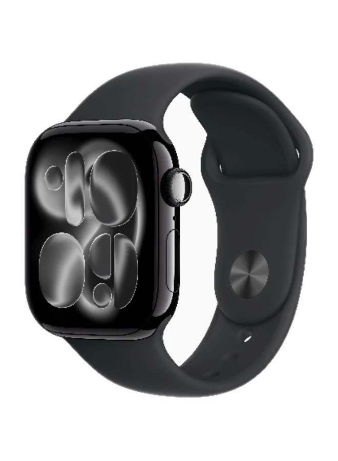 Premium Smart GPS Watch 42mm Aluminium Case with Sport Band (Jet Black, M/L) 9mh0k