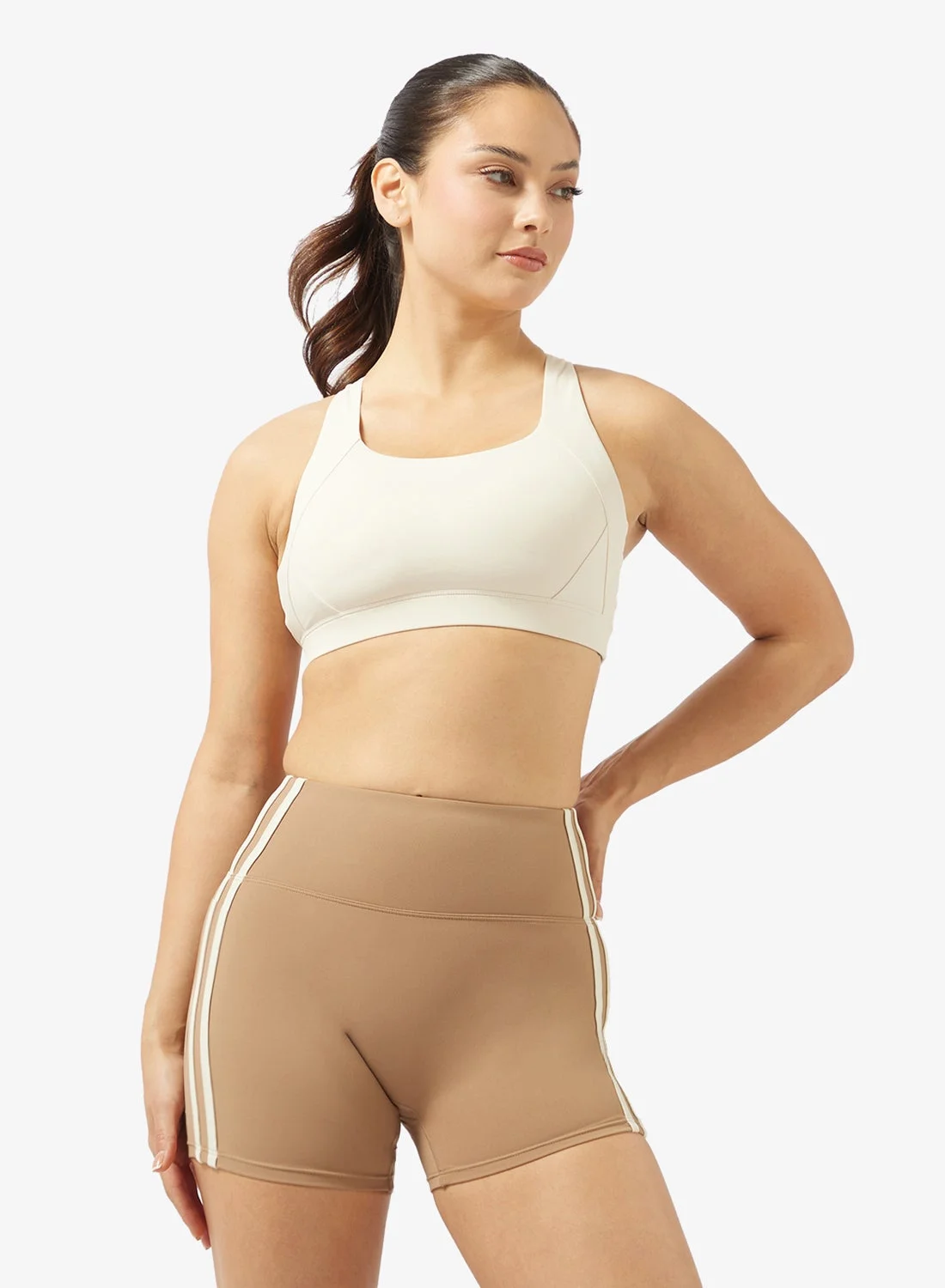 FRWD Seamless Soft Touch Racer Back Sports Bra High Coverage Premium Athletic Wear (Black, Medium) d55s4
