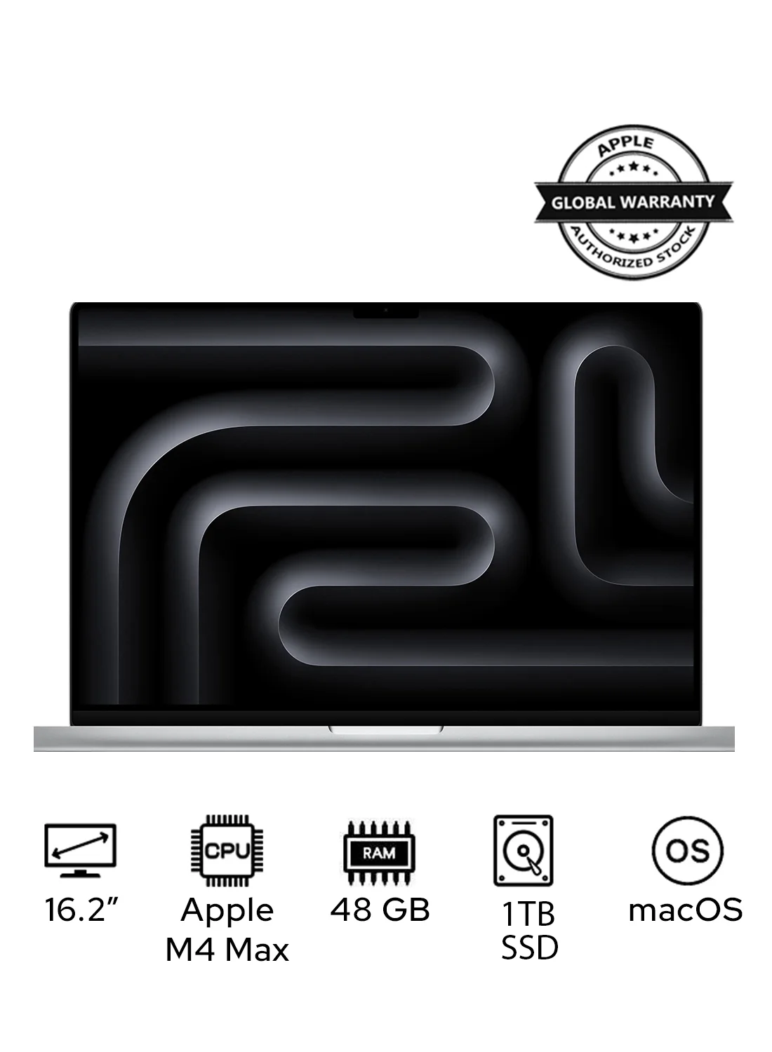 Premium Smart Professional Laptop 16-Inch Liquid XDR Display (16-Core CPU, 40-Core GPU, 48GB RAM, 1TB SSD, Silver) yhof4