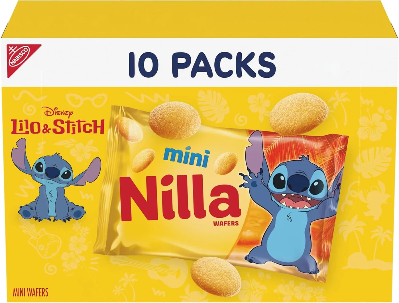 Nilla Mini Wafer Cookies Premium Snack Packs (10 Pack, 250g) 9t7ok