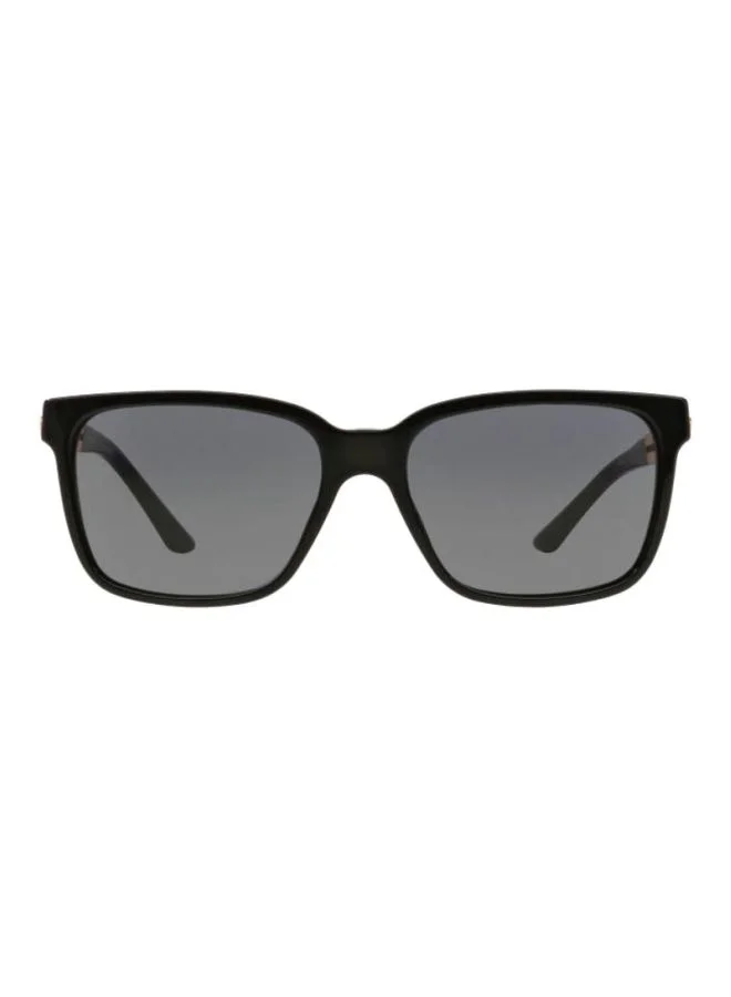 Luxury Square Sunglasses for Men Premium UV Protection Eyewear (Black, 58 mm) wfj38