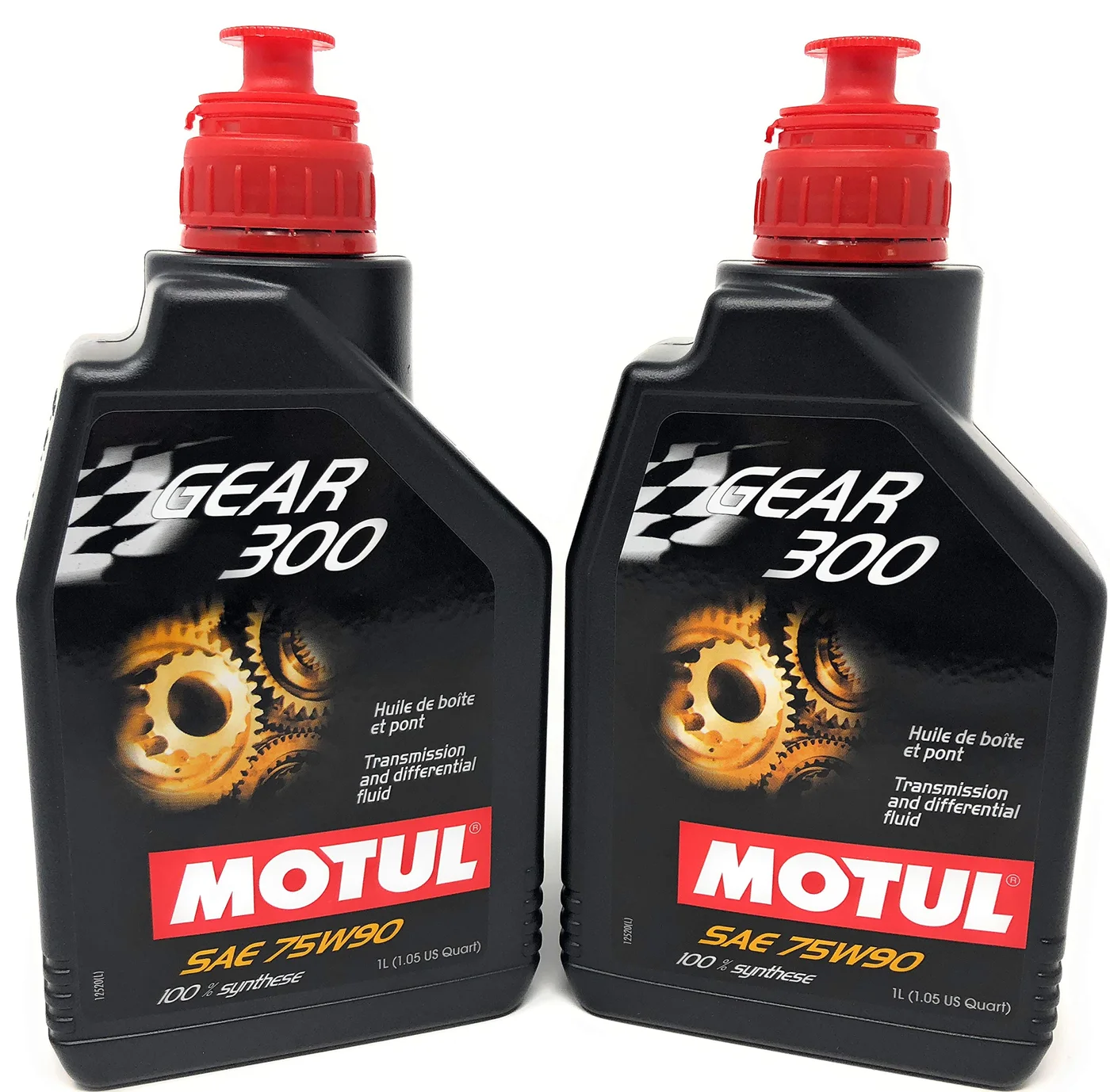 Premium Synthetic Gear Oil 75W90 Transmission and Differential Lubricant (4 Liter Total, 2 Pack) j66ay
