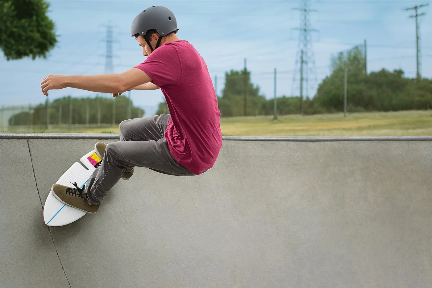 Premium Caster Board Surfing Inspired Skateboard (Multi-Color, 82 cm) jxrw4
