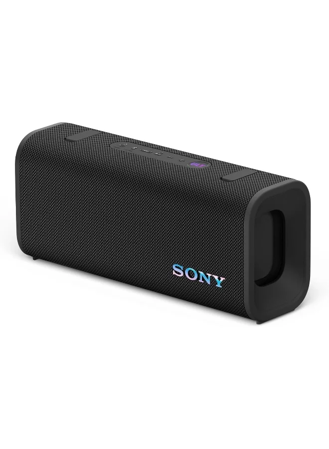 Premium Wireless Portable Bluetooth Speaker with Enhanced Bass and Shoulder Strap (Black) pqwyf