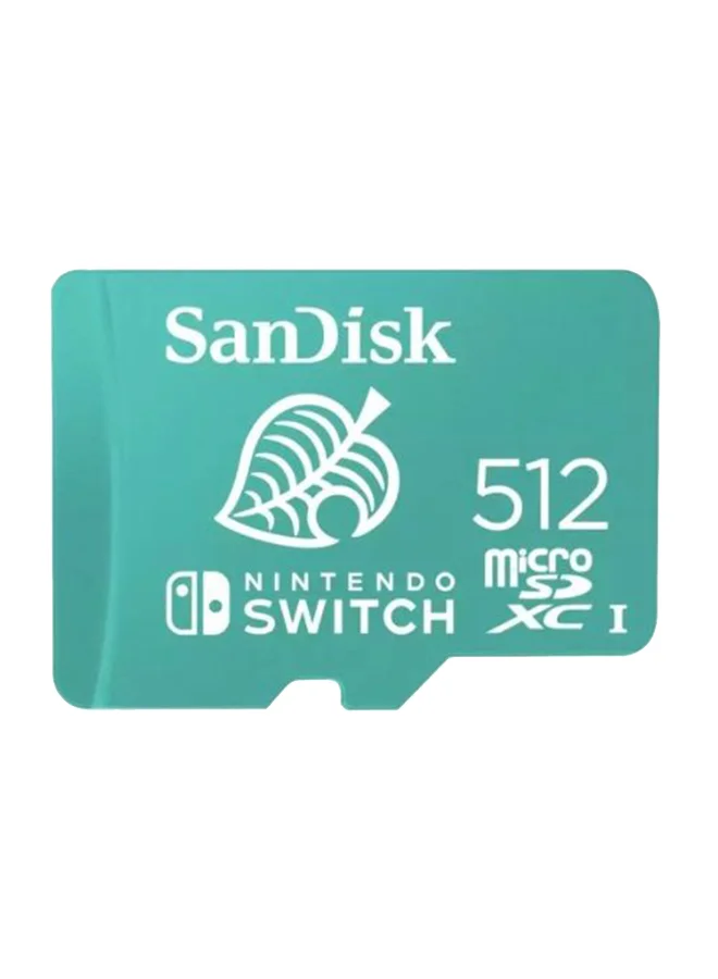 Premium MicroSDXC UHS-I Memory Card High-Speed Data Storage for Gaming Consoles (512 GB) cruey