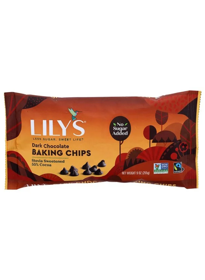 Premium Dark Chocolate Baking Chips (Rich Cocoa Flavor, 255 g) a9pp8