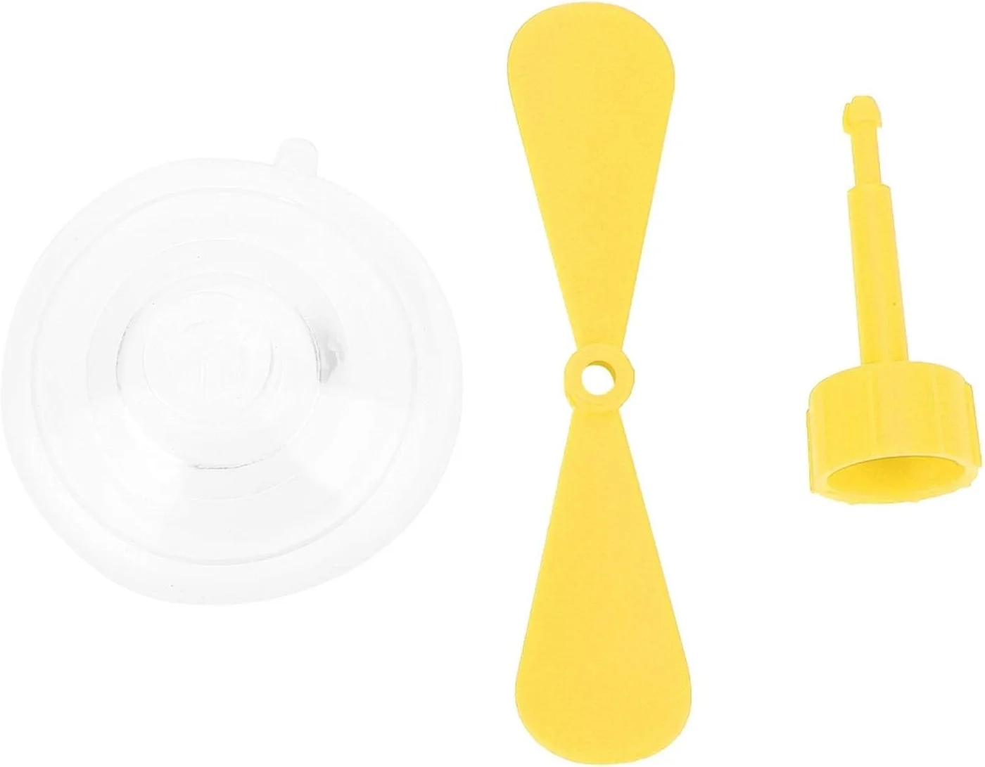 Decorative Helmet Propeller Accessory with Suction Cup Mount (Yellow, 1 Piece) j57p1