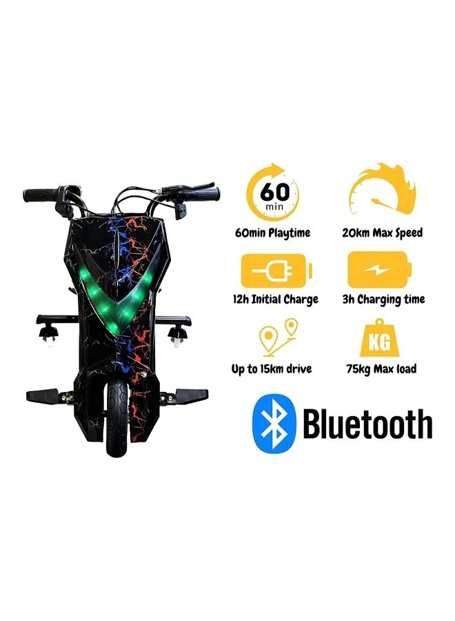 MYTOYS 36V Electric Drifting Scooter with Bluetooth Speaker and LED Lights (3 Driving Modes, Alloy Frame, Up to 20km/h) 3s80g