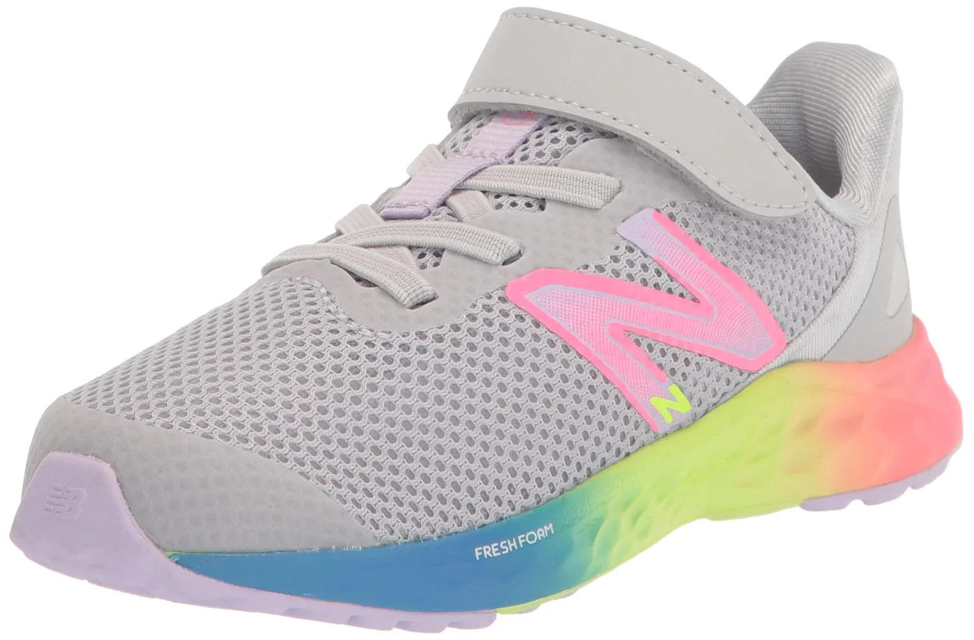 Premium Lightweight Hook and Loop Athletic Running Shoes for Infants (Pink, 3 US) gu7su