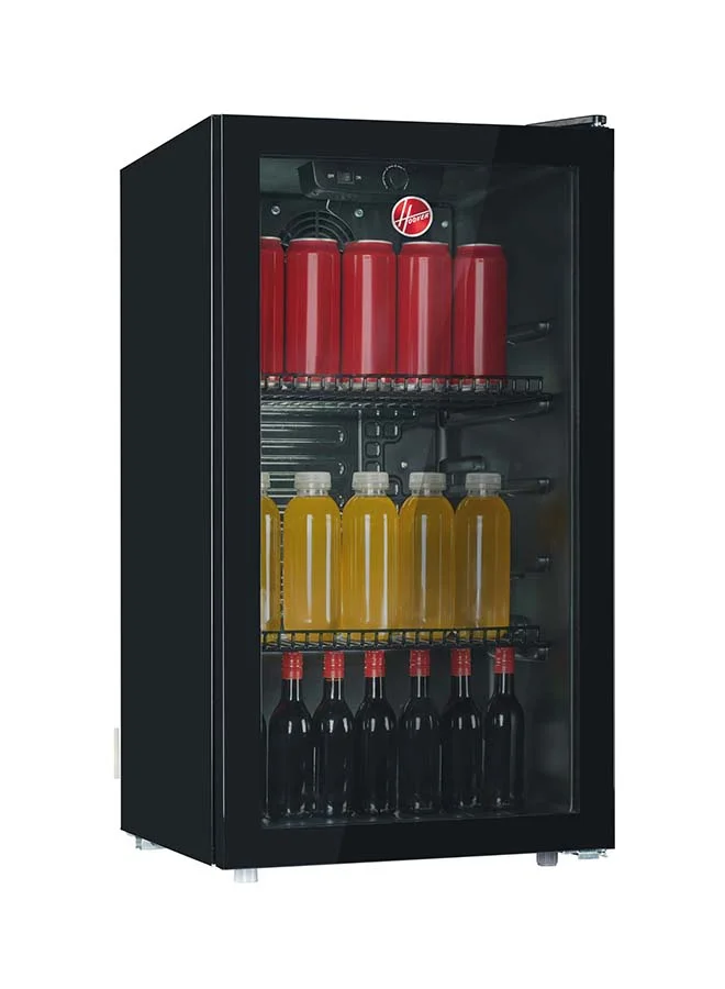 HOOVER Beverage Cooler Refrigerator, Freestanding Drinks Fridge with Single Temperature Zone (Black, 117 L) w4c2j