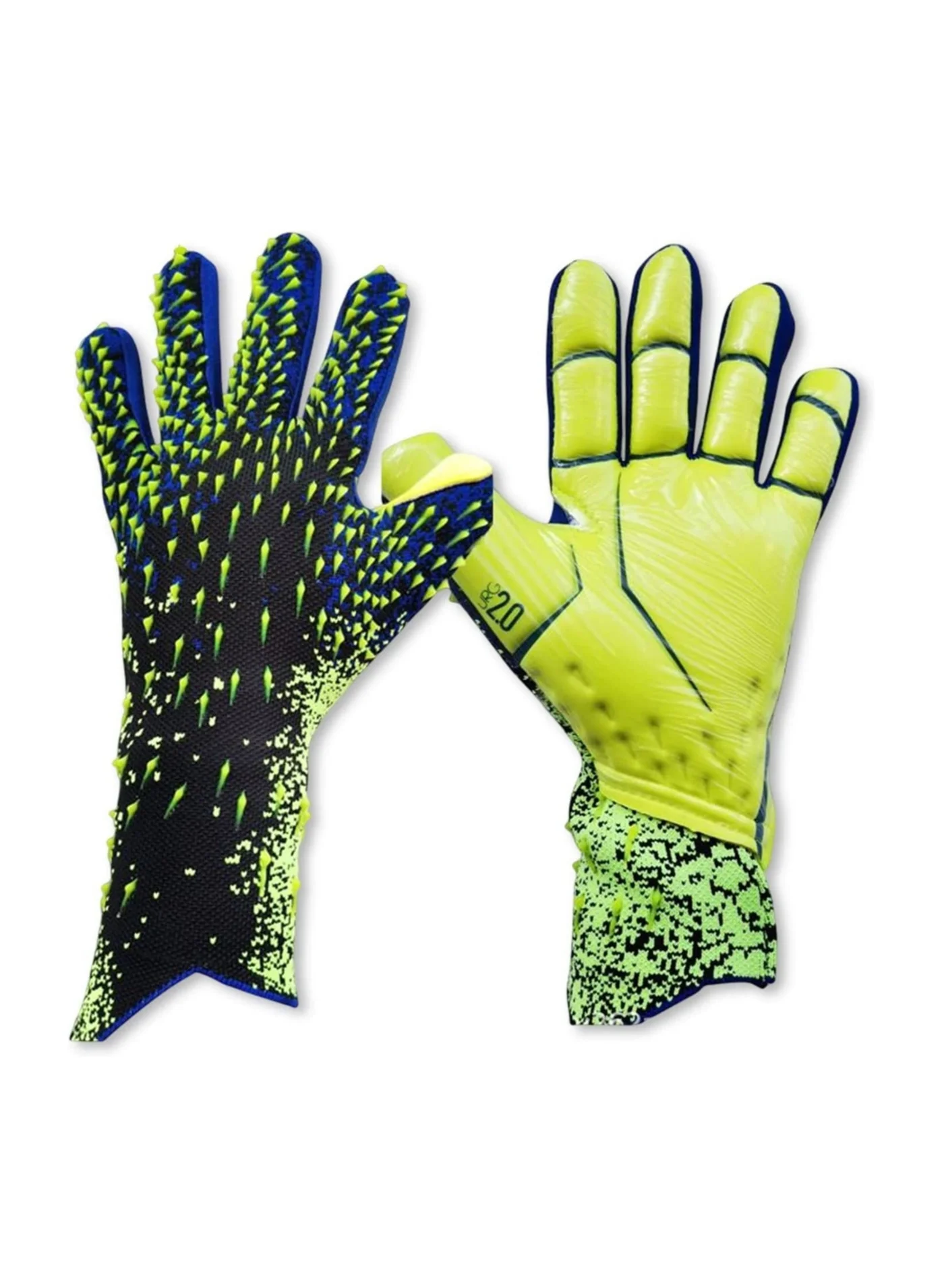 Bolivia's Kids Goalkeeper Gloves Professional Abrasion-Resistant Non-Slip Football Gear with Wrist Support (Size 6) ch0yc