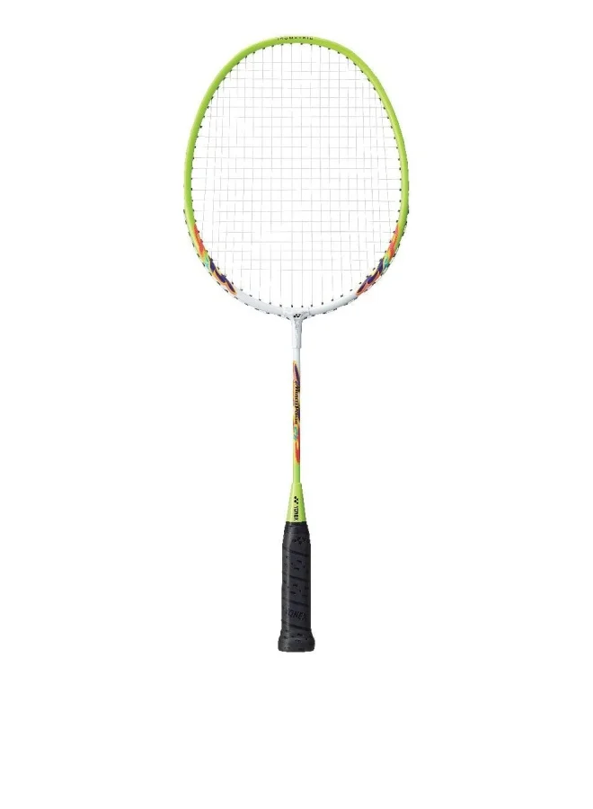 Premium Badminton Racket Lightweight Professional Sports Equipment (White Yellow, U4) 2mx4w