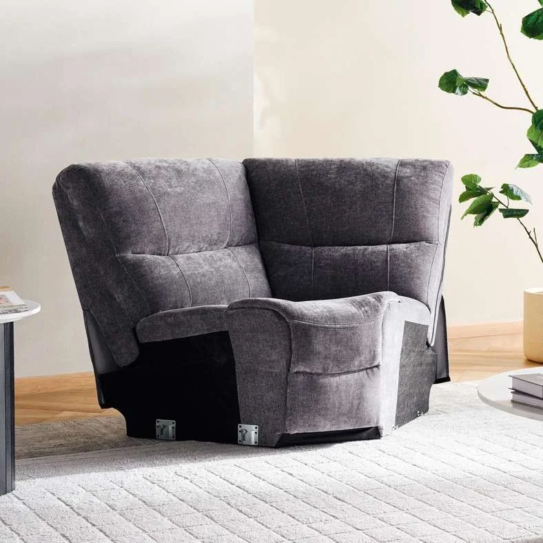 Pan Home Harmonious Wedge Corner Modular Recliner (Grey, 1 Piece) a1f87