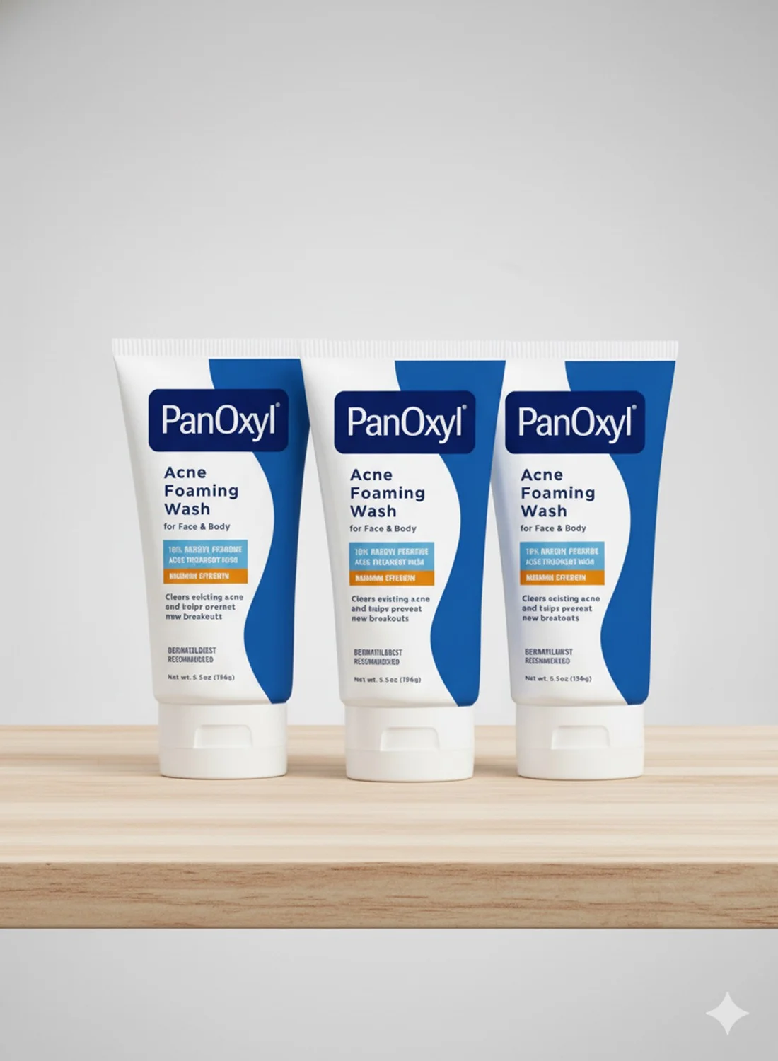 Premium Acne Foaming Wash with 10% Benzoyl Peroxide Maximum Strength (3 x 156 g) plm00