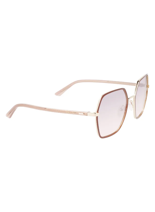 Premium Full Rim Metal Sunglasses for Men and Women (Sand, 56mm) ygm4y