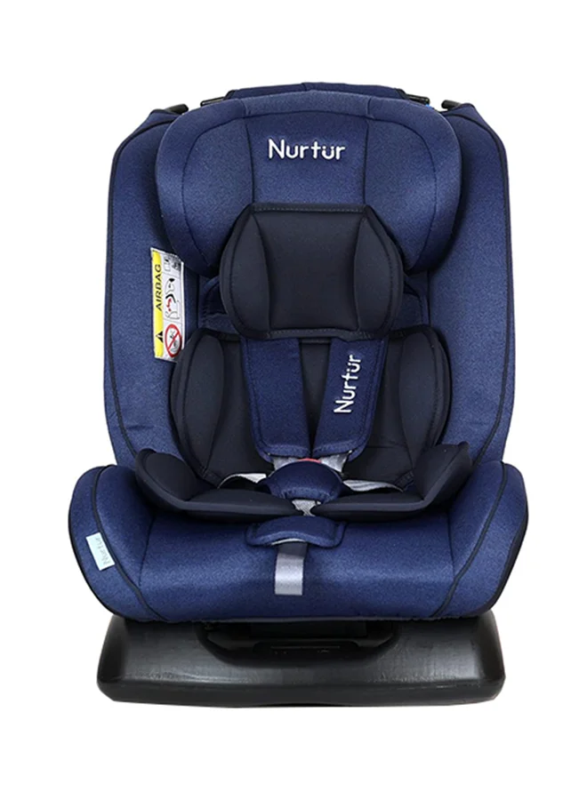 Nurtur 4-in-1 Convertible Car Seat with 10-Level Adjustable Headrest and 5-Point Safety Harness (Black, Up to 36kg) 78wzp