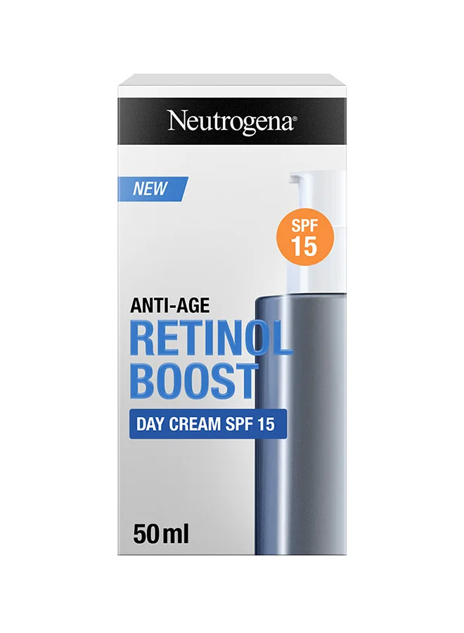 Retinol Boost Day Cream with SPF 15 Premium Facial Moisturizer for Mature Skin (White, 50 mL) 773qi