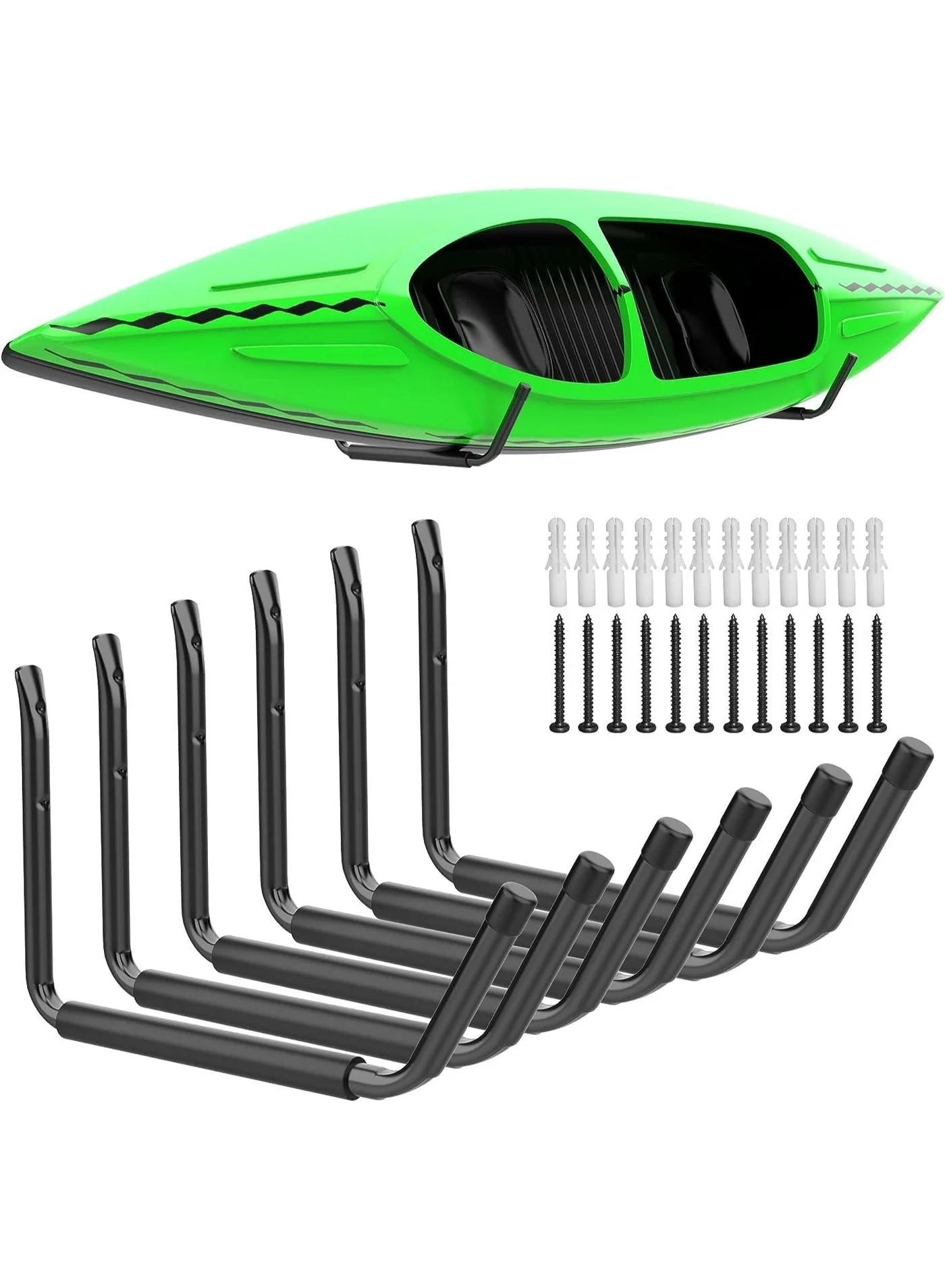 LAMAY Wall Mount Kayak Storage Rack Heavy Duty Garage Utility Hangers (6PCS) iy5wz