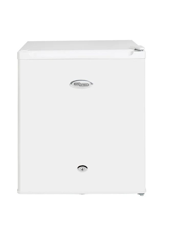 Super General Compact Mini Refrigerator with Freezer Box and Child Lock (White, 50 L) 4d5ck