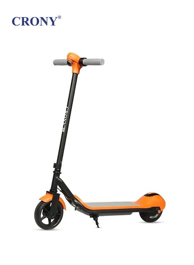 Crony E7 Kids Electric Scooter Lightweight Aluminum Frame with LED Lights and Bluetooth Connectivity (Orange, 110W) pp6e2